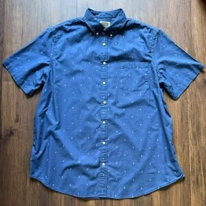 Foundry Supply Co. Short Sleeve Shirt Anchor Size 2XLT Navy Blue Marine Nautical